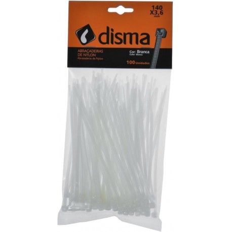 Abraçadeira Nylon 200x48MM Branca Disma