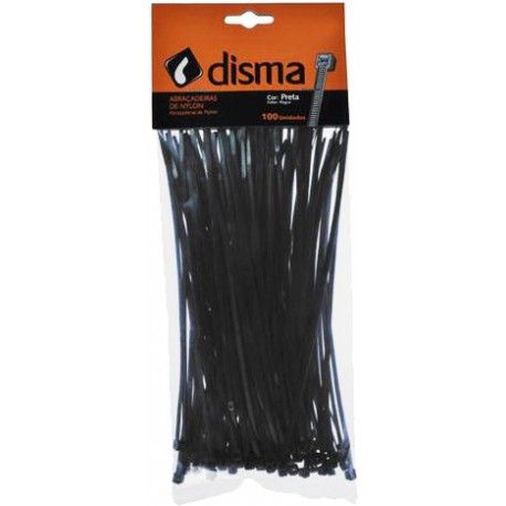 Abraçadeira Nylon 200x48MM Preta Disma