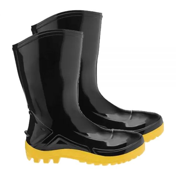 Bota de plastico hot sale preta