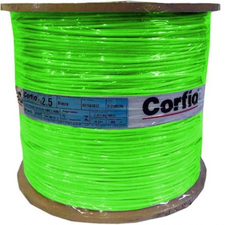 Cabo Flexível 750V 2.5MM² Bobina Verde Corfio