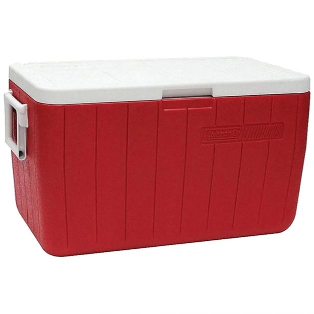 Caixa Térmica 48 QT 45.4L Vermelho Coleman Invicta