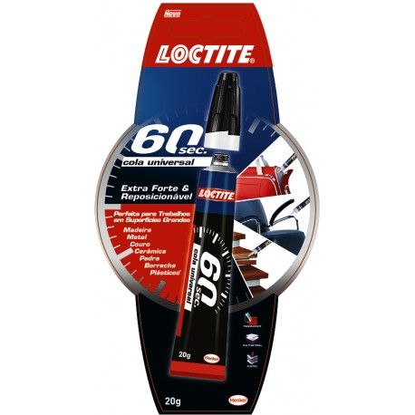 Cola Alta Resistência 60 Segundos 20G Transparente Loctite