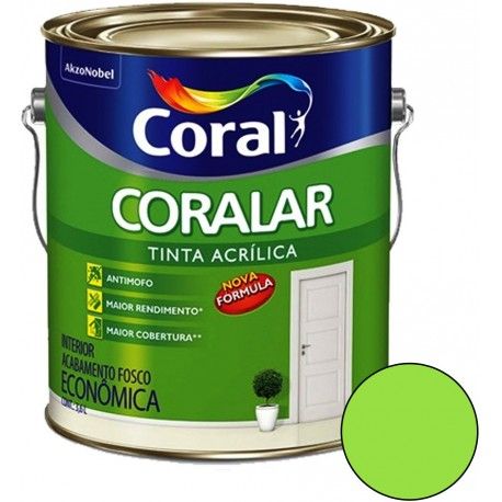 Coralar Acrílico 3.6L Verde Limão