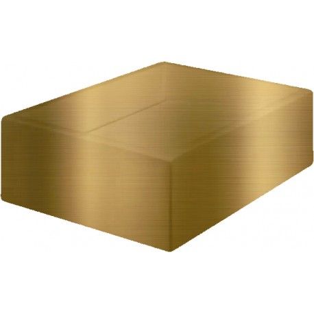 Cuba de Apoio Retangular Gold 60x40CM Dourado Venturi