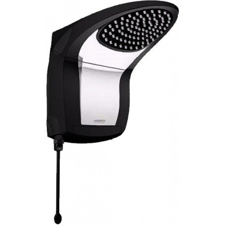 Ducha/Chuveiro Acqua Jet Ultra 127V/5500W Preta/Cromada Lorenzetti