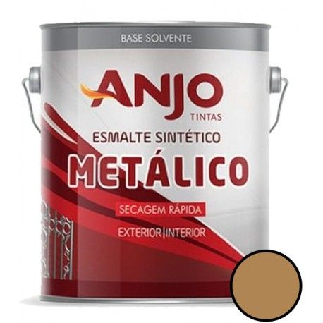 Esmalte Brilhante Metálico Marrom Avelã 3.6L Anjo