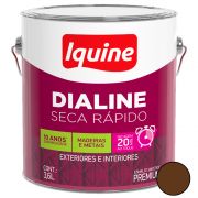 Esmalte Sintético 3.6L Seca Rápido Alto Brilho Marrom Tabaco Dialine Iquine