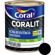 Esmalte Sintético Brilhante Ultra Resistência 900ML Preto Coralit