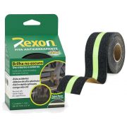 Fita Antiderrapante 50MMx5M Preta/Neon Rexon