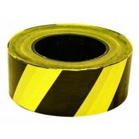 Fita Zebrada 100M Preta/Amarela Plastcor