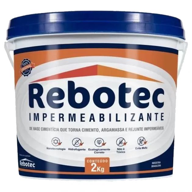 Impermeabilizante Rebotec Hidrofugante Nanotecnico 2KG