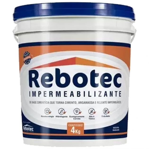 Impermeabilizante Rebotec Hidrofugante Nanotecnico 4KG