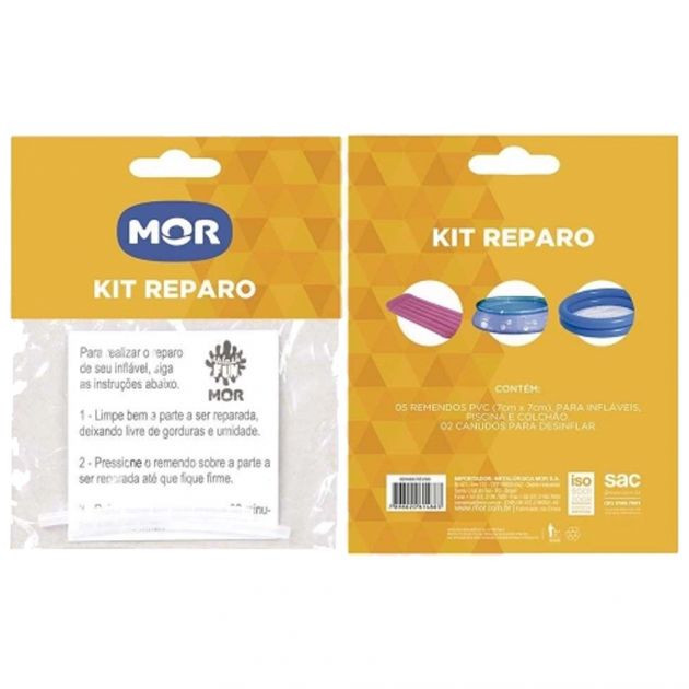 Kit de Reparo Piscina e Infláveis 1488 Mor