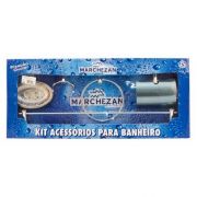 Kit de Acessórios P/ Banheiro Standard C/ 5 Peças Anodizado Marchezan