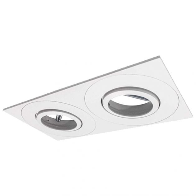 Luminária Modular Embutir Duplo AR70 50W GU10 IP20 Interlight