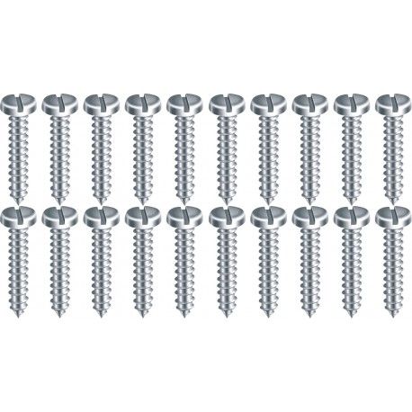 Parafuso Auto Atarraxante Cabeça Panela Fenda AC 2.9X13 RI ZB (20) Ciser