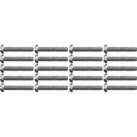 Parafuso Máquina Cabeça Redonda Fenda 5/32X1 ZB (20) Vonder