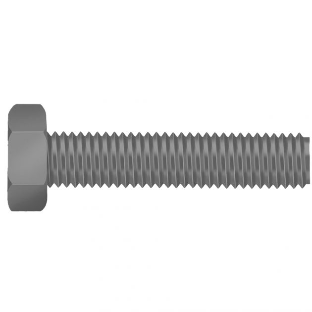 Parafuso Sextavado Aço Carbono Unificado 3/8x2.1/2 Rosca Inteira ZB Ciser