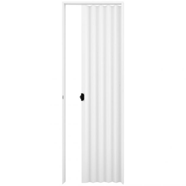 Porta Sanfonada PVC 210x90CM Branca Quimiplast