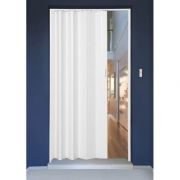 Porta Sanfonada PVC 60CM Branco Neve Plasflex