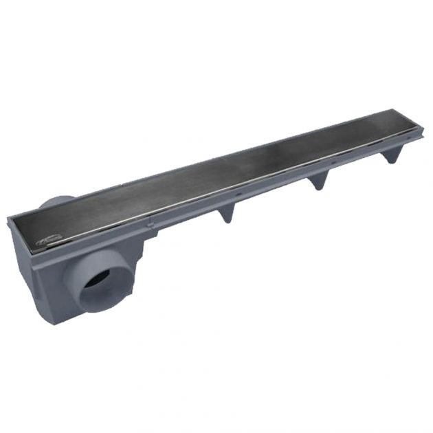 Ralo Grelha Linear Aço Inox Grelha Cinza Sif 50CM Amanco