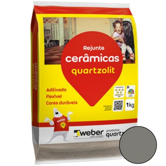 Rejunte Flexível Cinza Outono 1KG Quartzolit