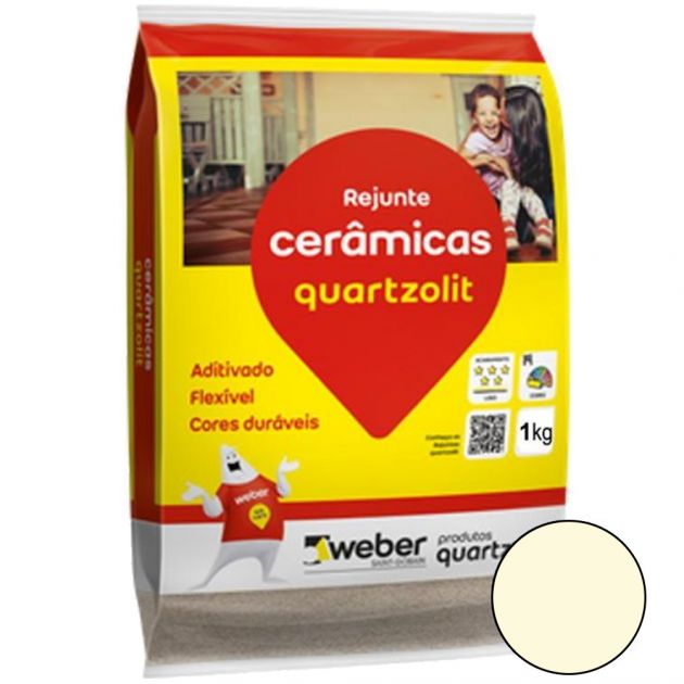 Rejunte Flexível Marfim 1KG Quartzolit