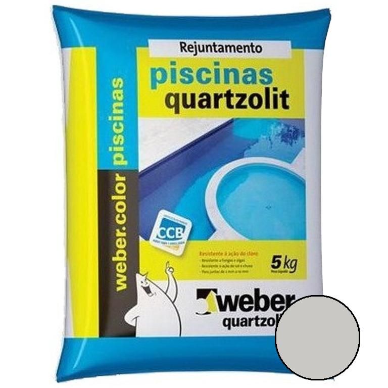 Rejunte Piscina Cinza Platina 5KG Quartzolit na Elos