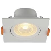 Spot Quadrado LED de Embutir ABS+PC 6W 3000K Bivolt Blumenau