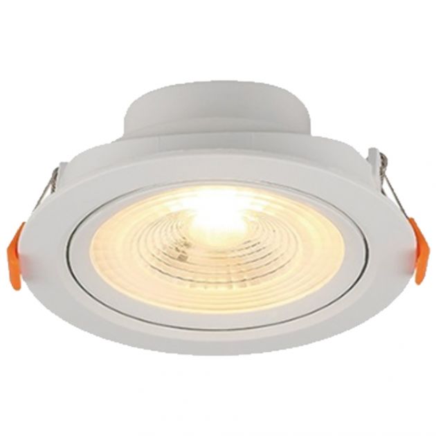 Spot Redondo LED de Embutir ABS+PC 6W 3000K Bivolt Blumenau