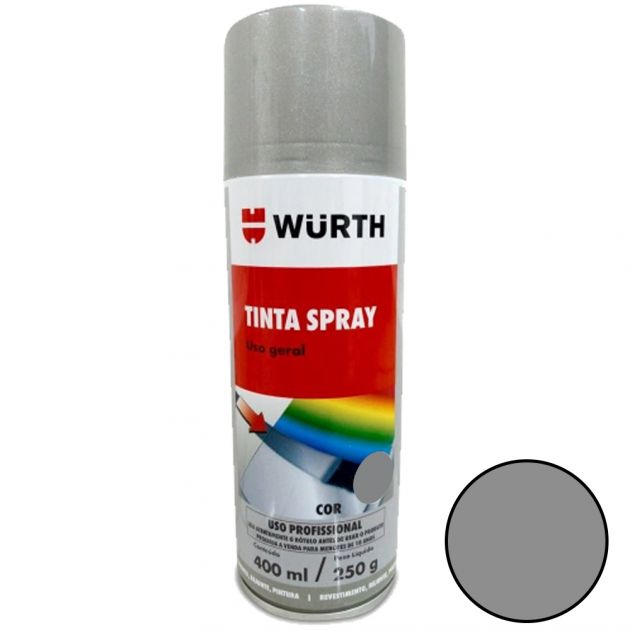 Tinta Spray 400ML/250G Cinza Claro Wurth